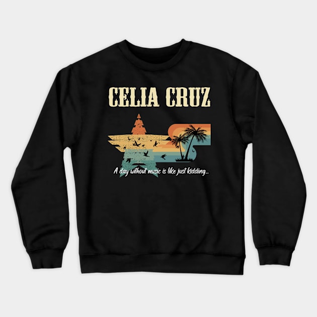 CELIA CRUZ BAND Crewneck Sweatshirt by growing.std